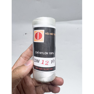 Chỉ Mặt Trời (100g, Màu Trắng) Cuộn Nhợ (Căng Hồ Xây Dựng, Thả Diều, Đan Lưới, Cột Thịt, May Giày Dép, Xỏ Hạt)