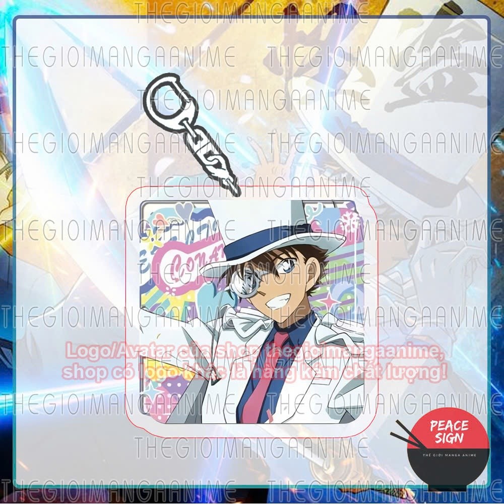 Móc khóa DETECTIVE CONAN Thám Tử Lừng Danh in hình anime chibi mica trong acrylic