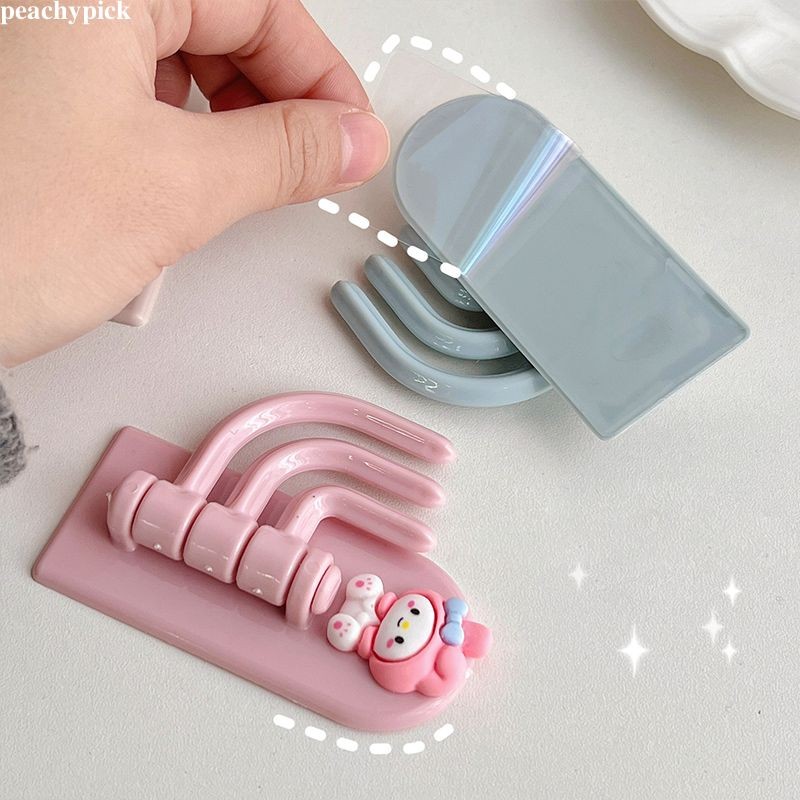 🍑peach🍑 Móc hoạt hình sáng tạo của học sinh Không để lại dấu vết Móc Treo Không Đục Lỗ 3 móc hãng Móc phim hoạt hình