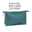 Túi trang điểm JKDESIGN, Lưới dây đeo có thể tháo rời PU Make Brush Organizer, Di động với 2 túi vệ sinh chống nước có túi lưới nhỏ dành cho du lịch