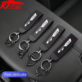 Gt Dòng Xe Da Lộn Da Móc Khóa Mặt Dây Chuyền Móc Chìa Khóa Carbon Patter Chìa Khóa Xe Nhăn Móc Khóa Cho KIA Seltos Sonet Carens Forte Cerato Soluto Sportage Picanto RIO Carnival