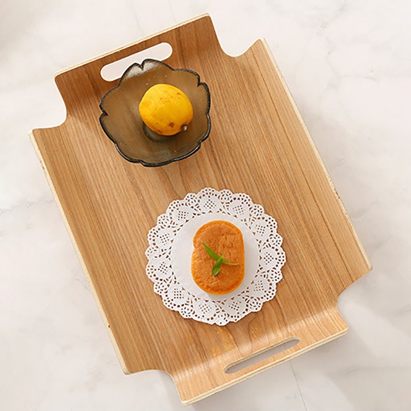 Khay Bánh Mì Tổ Chức Bảo Quản Khay Phục Vụ Bằng Gỗ Đĩa Trà Gỗ Đĩa Thực Phẩm Đĩa Đĩa Ăn Tối Bánh Trái Cây, A