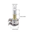 SA MN250K MN500K Đôi Ganged Guitar Potentiometer Cho Guitar Bass Điều Khiển Âm Thanh Âm Nhạc Trục Thay Thế Potentiomete