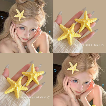 kẹp tóc nhỏ kẹp tóc Hàn Quốc kẹp kẹp tóc cute phụ kiện tóc kẹp tóc Sao Biển Kẹp Tóc Nữ 2025 Phong Cách Mới Mùa Hè Không Khí Mỏ Vịt Kẹp Kẹp Tóc Bên Biển Kỳ Nghỉ Gãy Tóc Bên Kẹp