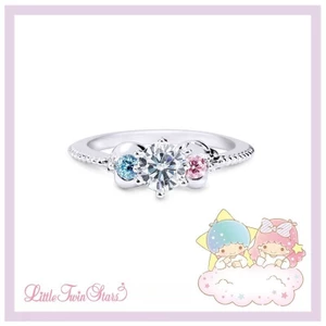 KIKILALA Moissanite Series-Gemini Nhẫn Kim Cương Đơn Nữ Hoạt Hình Dễ Thương Hàng Hóa Nhẫn