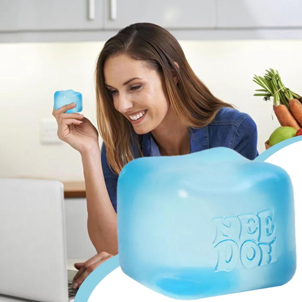 Schylling Needoh Nice Cube Đồ chơi bóp giác quan Chống dính Co Giãn Bóng giác quan Thư giãn Bóp Goodie Túi Chất độn cho trẻ em Người lớn sonlekvn