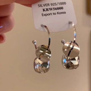A Four-Wear ~ Nhỏ Đá Viên Bạc Mảnh Nửa Bông Tai Bông Tai Nhẹ Sang Trọng Cao Cấp Bông Tai Thời Trang Độc Đáo Sang Trọng Bông Tai Sang Trọng 7.5 4ORY