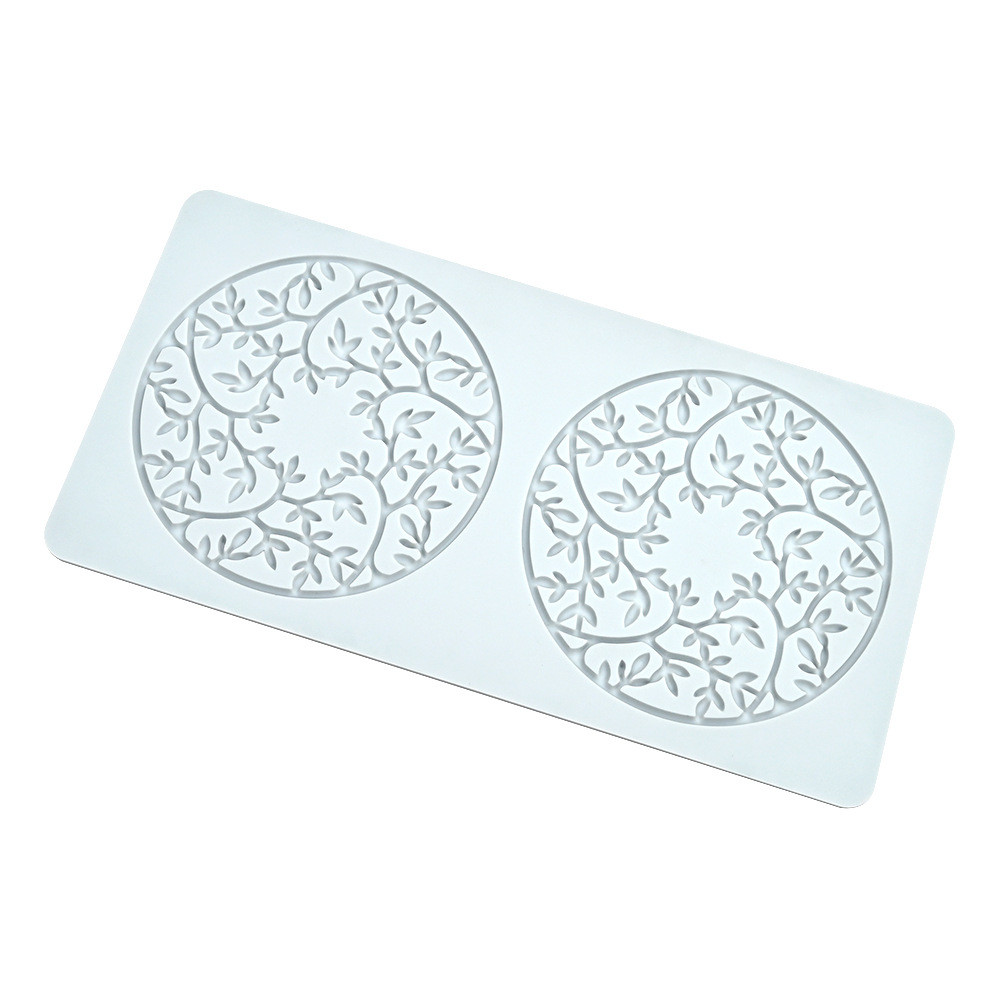 Lá Tổ Ong Họa Tiết Fondant Ren Thảm Khuôn Silicon Bánh Sô Cô La Phân Tử Ẩm Thực Trang Trí Khuôn DIY Thực Phẩm Phương Tây Khuôn Sắc Nét