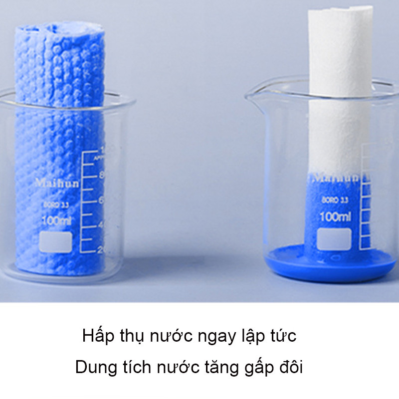 Khăn Mặt Dùng 1 Lần 100 Tờ, Cotton Mềm, Dày Dặn, Đa Năng Khô/Ướt, An Toàn Cho Mọi Loại Da