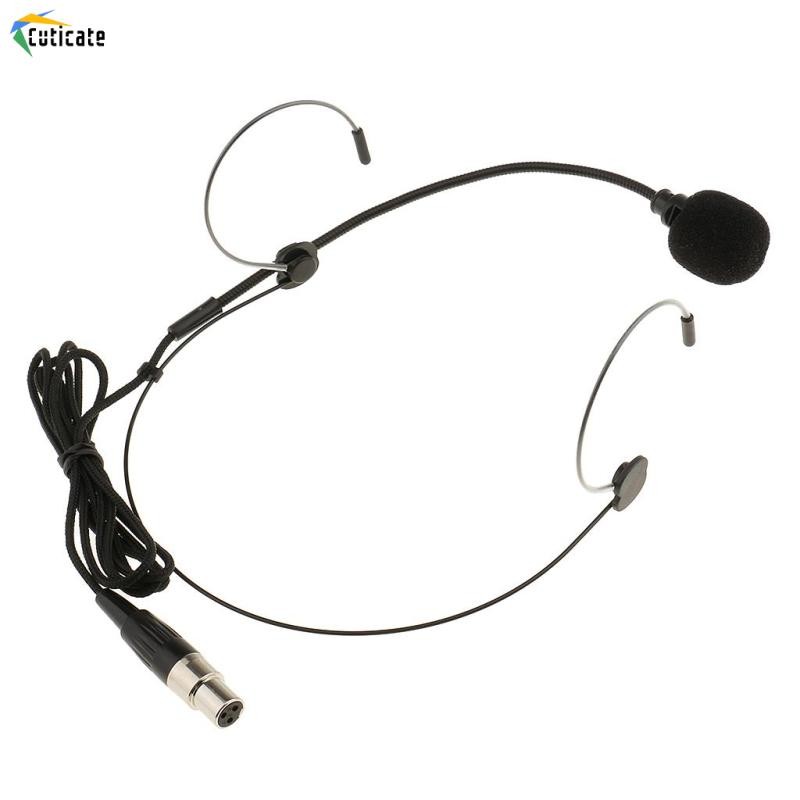 Tai nghe móc tai chuyên nghiệp / Micrô đeo đầu 3Pin Màu da 3,5mm