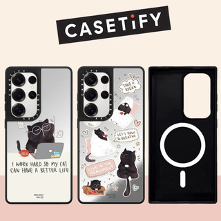 Ốp lưng Phone Case For cứng gương làm việc bận rộn từ tính cho Samsung Galaxy S25 24 23 UItra S25 24 Plus Vỏ bảo vệ chống sốc