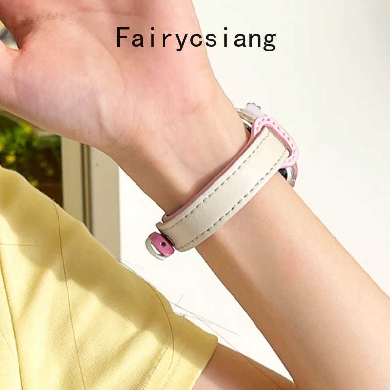 Dây đeo da bị chặn màu thời trang cho Apple Watch 10 42 46mm SE 44 45mm 9 8 7 6 5 4 Vòng đeo tay cho Iwatch 38 41 40mm Ultra2 49mm