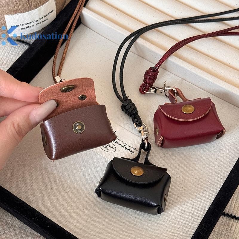 Kudosation Sáng Tạo Vintage Ví Tiền Xu Vòng Cổ Cho Nữ Thoáng Mát Mặt Dây Chuyền Nhỏ Gọn Dây Dài Áo Len Dây Chuyền Quà Tặng