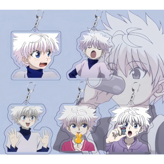 Móc khóa chibi anime đầu to Killua Zoldyck - hiatusxhiatus thợ săn toàn thời gian móc khoá bằng arcrylic trong suốt