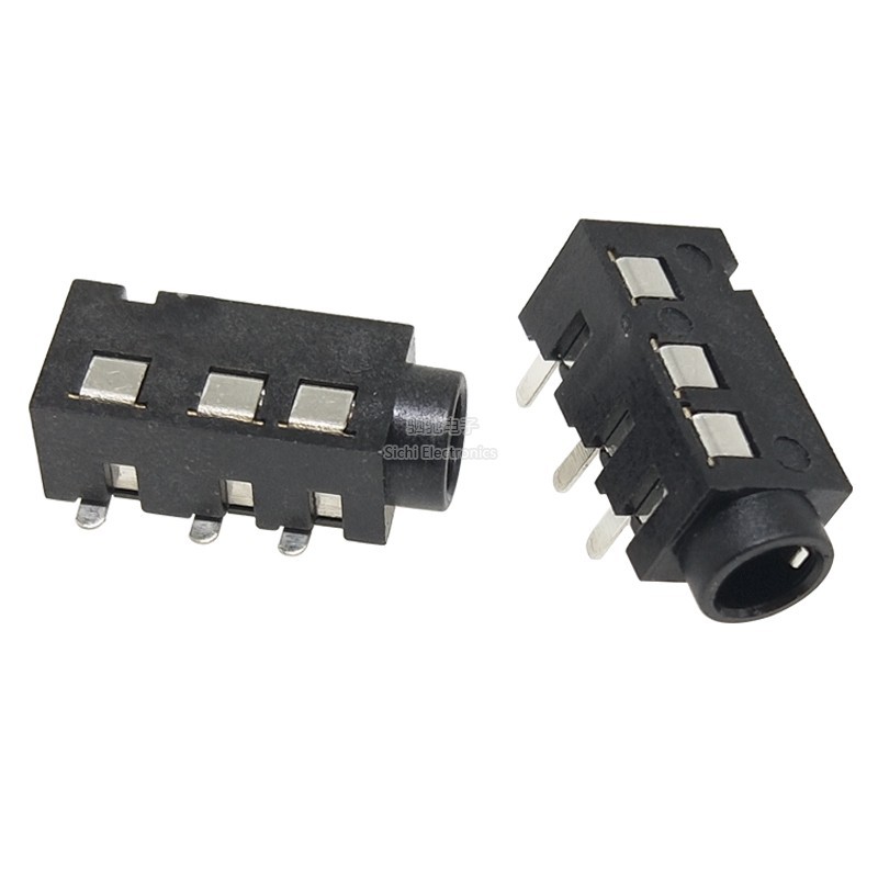 PJ-320D 3.5 Ổ Cắm Tai Nghe Ổ Cắm Tai Nghe Jack 3.5 Cổng 3 + 1 Trái Ba Phải Một 4P PJ320D