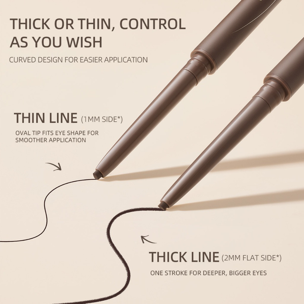JMCY Slim & Long Lasting Gel Eyeliner Chống Thấm Nước Chống lem Mẹo Cho Đôi Mắt Xác Định Đậm 1FZN