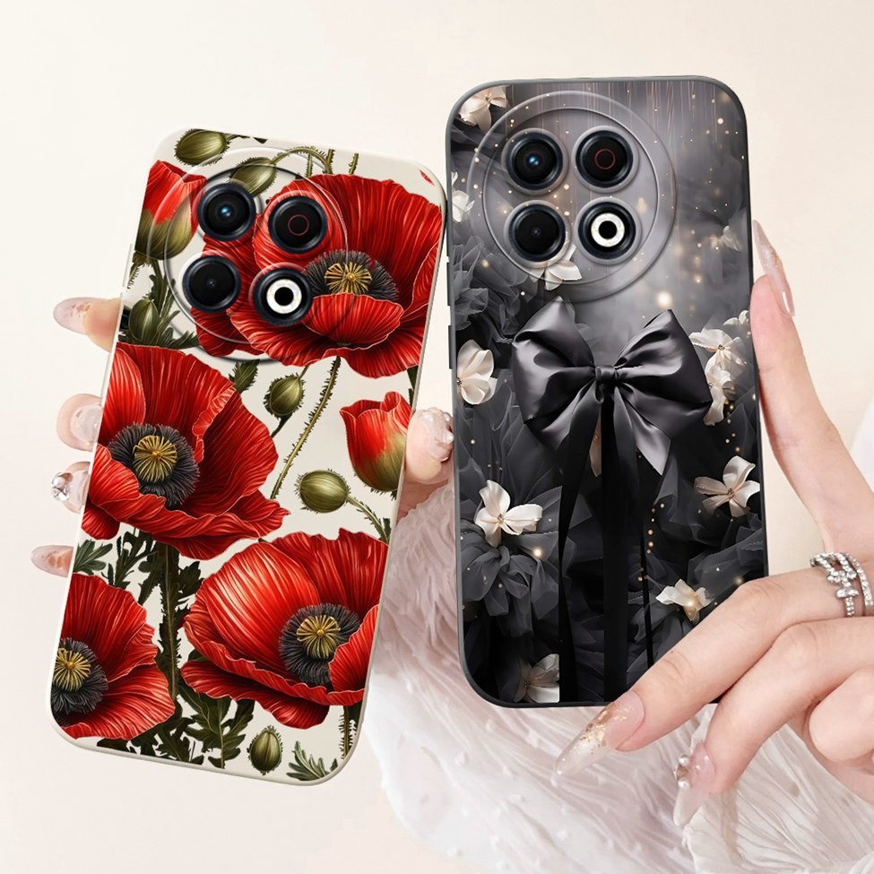 Ốp lưng Tecno KL7 Tecno Spark 30 Pro 4G Cover Hoa thời trang sang trọng Kawaii Girl Ốp điện thoại chống sốc hình mèo dễ thương