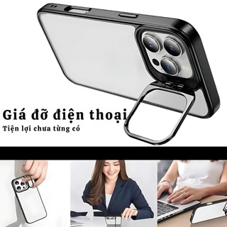 Ốp Lưng iPhone Hỗ Trợ Sạc Không Dây Kèm Cường Lực Bảo Vệ Camera Trong Suốt - iP X/XS/11/12/13/14/15/16/17/Plus/Pro/Max