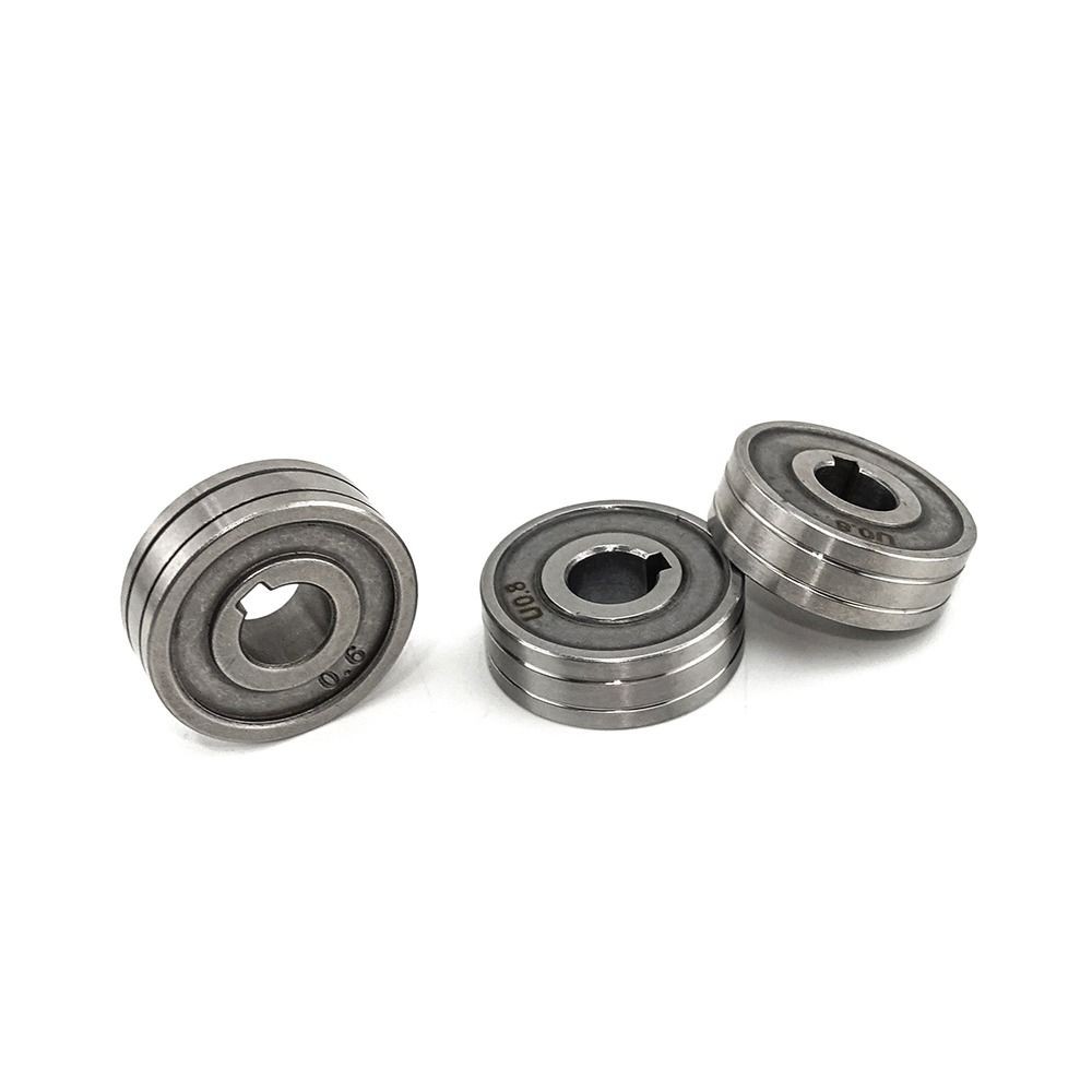 MIG MAG Hàn Thức Ăn Con Lăn Dây Bánh Xe Truyền Động 0.6 / 0.8 / 1.0mm Knurl V U K Rãnh Cho Thép Nhôm Dây Thông Lượng Dây Máy Hàn