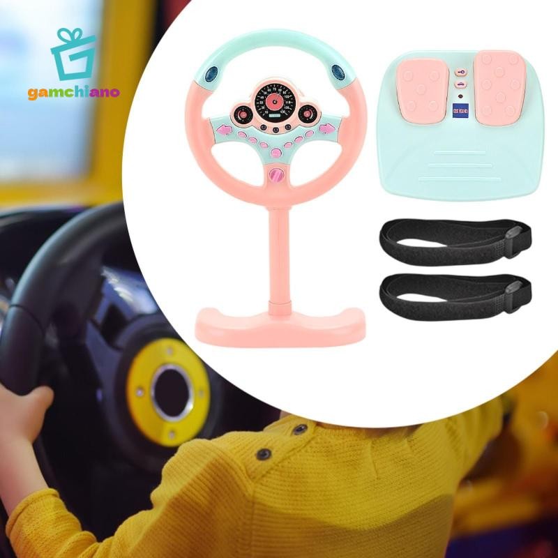 Đồ chơi bánh xe mô phỏng lái xe giáo dục cho trẻ em có tính năng âm nhạc
