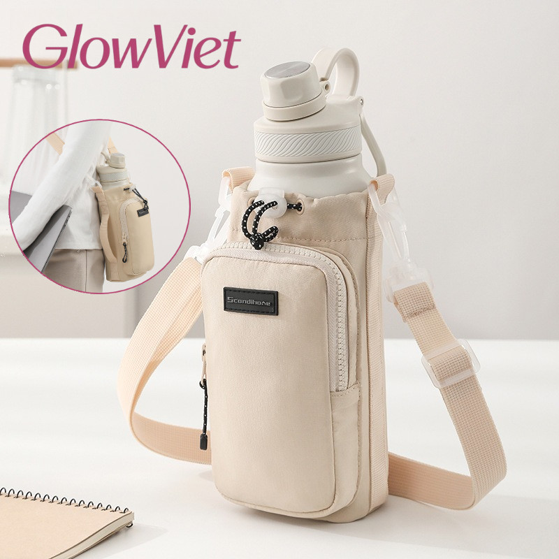 Túi Bình Nước Đa Năng - Dây Đeo Điều Chỉnh, Giữ Nhiệt Tốt,  tiện lợi cho hoạt động ngoài trời