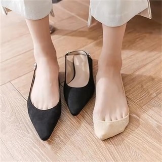 Nữ Mùa Hè Băng Lụa Vô Hình Thuyền Tất Cho Giày Cao Gót Silicone Chống Trơn Trượt Sling Tất