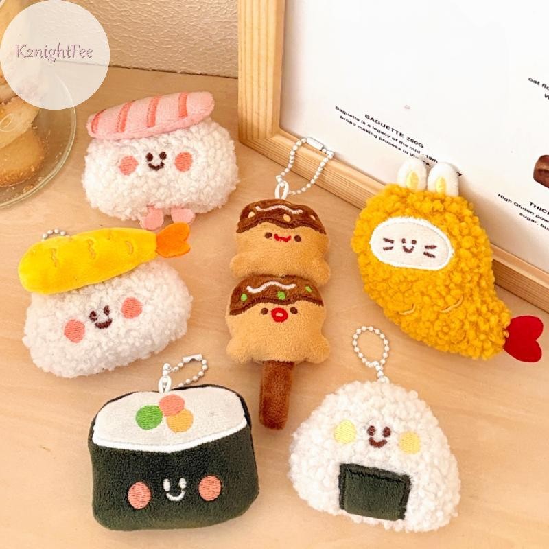K2nightFee Dễ Thương Sang Trọng Mảnh Món Ăn Ngon Sushi Móc Khóa Ba Lô Đồ Trang Trí Mặt Dây Chuyền Búp Bê Trang Trí Phụ Kiện Sáng Tạo Móc Khóa Quà Tặng VN