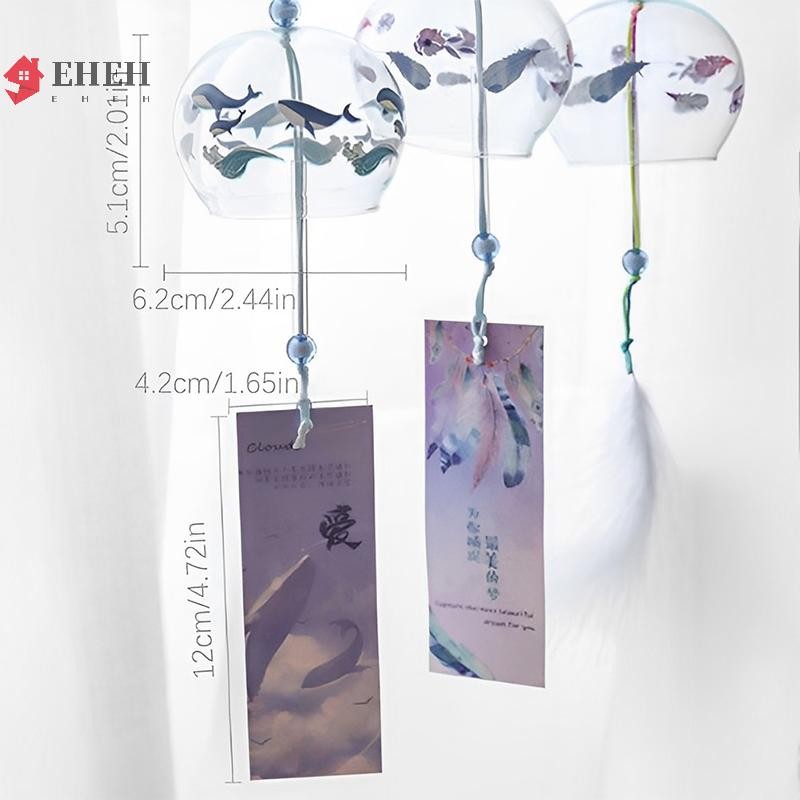 EA Nhật Bản Họa Tiết Gió Chuông Gió Handmade Thủy Tinh Furin Trang Trí Nhà VN