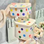 Hộp Nhựa Đựng Đồ Đa Năng Họa Tiết Chấm Bi, Hộp Đựng Đồ Trang Điểm Mini Nắp Nhấn Tiện Lợi GADI