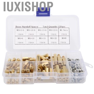 Iuxishop Garosa 120pcs M4 Hex Standoff ốc vít kit nam nam thép không gỉ cho PCB bo mạch chủ với hộp lưu trữ