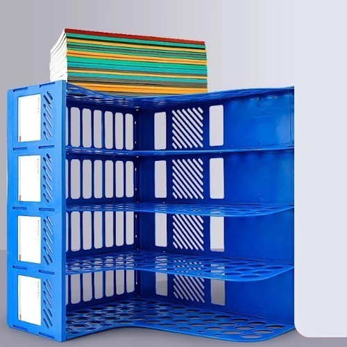 Kệ Đựng Hồ Sơ Để Bàn 3/4 Ngăn - Khay Đựng Tài Liệu Văn Phòng Bằng Nhựa, Giúp Sắp Xếp Giấy Tờ Gọn Gàng