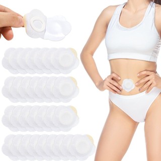 ROLY 50 miếng dán rốn dùng một lần, Nhãn dán gói dầu thầu dầu thoáng khí tự dính, Miếng dán ngực vải không dệt dành cho nữ