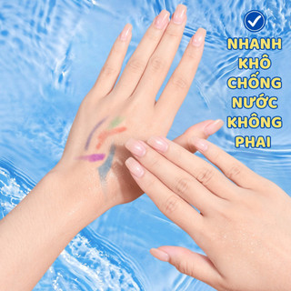 Hộp Bút Vẽ Acrylic Cao Cấp - Bút Lông Màu Chống Nước, Màu Sắc Tươi Sáng, An Toàn Cho Bé Sử Dụng Thỏa Sức Sáng Tạo