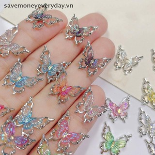 [savemoneyeveryday] 10 Chiếc Lấp Lánh Móng Tay Quyến Rũ Bướm 3d Hợp Kim Nhiều Màu Sắc Gradient Móng Tay Nghệ Thuật Trang Trí Đồ Dùng Phụ Kiện Móng Tay [vn]