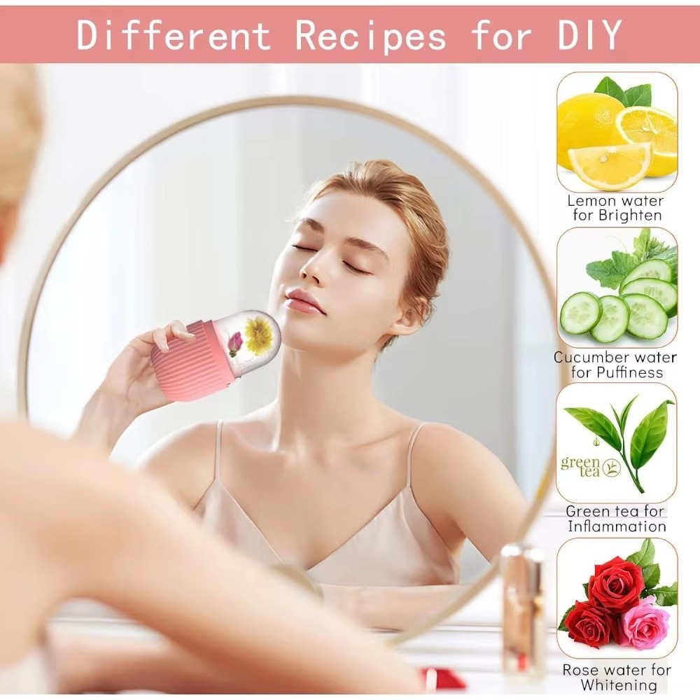 Ice Face Roller & Thép không gỉ Gua Sha Board Set để nâng cơ mặt Dụng cụ chăm sóc da Làm đẹp Máy mát xa mặt Con lăn Massage mặt