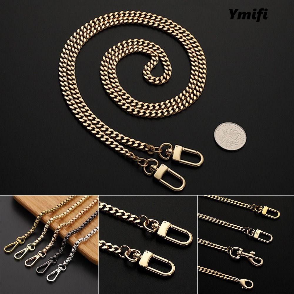 Túi xách YMIFI Tay cầm Túi đeo vai chất lượng cao Dây xích kim loại Dây chuyền đính cườm dài