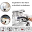 Bàn chải làm sạch máy pha cà phê MONOSTYLE, Bộ bàn chải cà phê Nylon tay cầm bằng gỗ, Phụ kiện Barista​​ Bàn chải cà phê khuỷu tay bền bằng nhựa ​​Chăm sóc máy Espresso​​