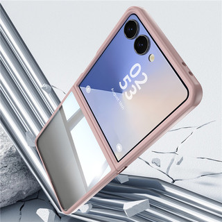 Ốp lưng mỏng chắc chắn Samsung Galaxy Z Flip 7 6 5 Vỏ bảo vệ TPU + PC trong suốt