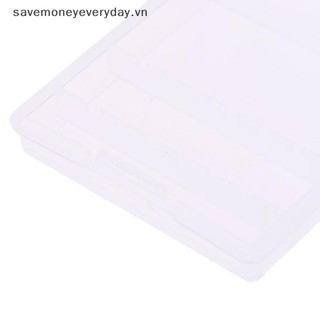 [savemoneyeveryday] Hộp đựng mũi khoan nghệ thuật móng tay vuông 6 lỗ Giá đỡ mài trong suốt Màn hình mũi khoan Dụng cụ sắp xếp móng tay Hộp chống bụi [vn]