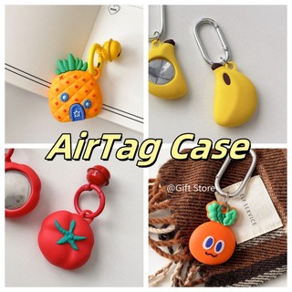 Thích hợp cho hộp đựng AirTag Apple ITag GPS Định vị Vỏ silicon mềm chống rơi có vòng chuông Cà rốt chuối dễ thương