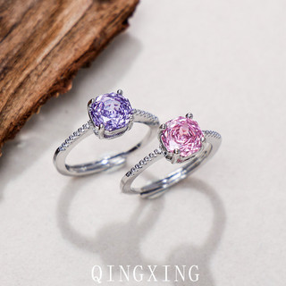 Nhẫn nữ phong cách châu Âu và Mỹ với thiết kế cắt hoa hồng nhiều màu sắc dành cho bé gái.