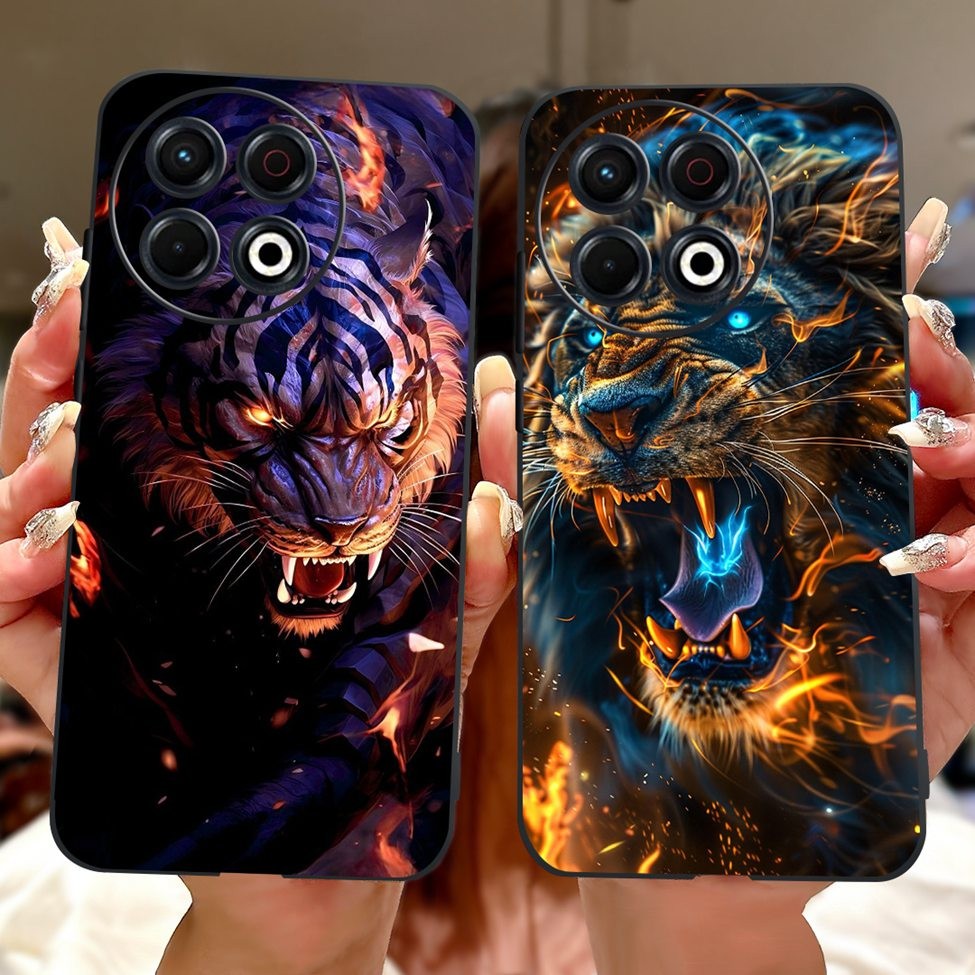 Tecno Spark 30 Pro 4G KL7 Cover Techno Spark 30 Pro 4G Ốp Lưng Bướm Sang Trọng Tình Yêu Thời Trang Hoa Thoáng Mát Đẹp Trai Sư Tử Sơn