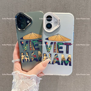 Ốp Yêu nước IPhone 16 15 14 13 Max 7 8 Plus XR X Chống Sốc Dây Đeo Họa Tiết Hoạt Hình Dễ Thương Cho DLMSCY3455 15