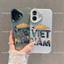 Ốp Yêu nước IPhone 16 15 14 13 Max 7 8 Plus XR X Chống Sốc Dây Đeo Họa Tiết Hoạt Hình Dễ Thương Cho DLMSCY3455 15