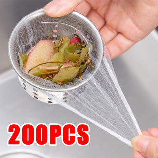 30 200 Chiếc Dùng Một Lần Bồn Rửa Nhà Bếp Lọc Cống Thoát Nước Chống Chặn Túi Đựng Rác Bể Bơi Lưới Rò Rỉ Túi Lưới Lọc Bồn Rửa Lưới Rác 30 chiếc 100 chiếc thay thế bền bỉ an toàn cho nhà bếp