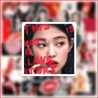 Blackpink GC9 50 Cái / bộ BLACK PINK JENNIE RUBY album solo dán diy đồ trang trí chống thấm nước CG9