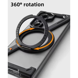 ốp lưng galaxy z fold 7 không khung cho Samsung Galaxy Z Fold 7 6 5 S25 S24 Ultra với 360°Giá đỡ từ tính xoay Vỏ điện thoại bảo vệ chống sốc bằng kim loại