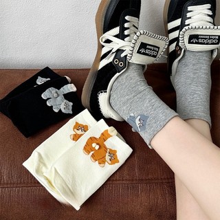 Tất Cotton Dễ Thương Trứng Mèo - Quà Tặng hoặc Tất Ngắn Mùa Hè Cho Bé Gái