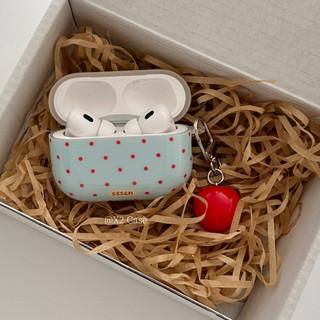 Ốp Lưng Cà Chua Cho AirPods 4 [2024] AirPods Pro2 Pro 3 2 1 Vỏ Tai Nghe Không Dây Apple Có Dây Xích Cô Gái Hàn Quốc