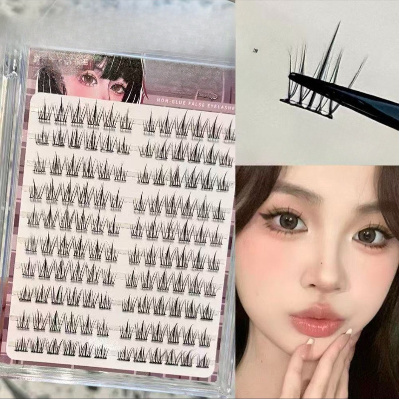 lông mi giả miễn phí keo khối lượng lớn lông mi mới tự nhiên mặt trời lười biếng cụm đơn
